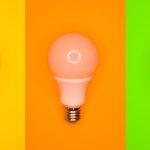 yellow and white round plastic