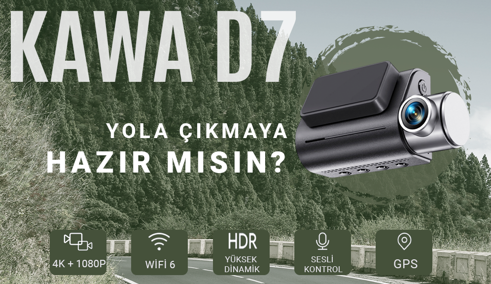 Kawa D7 2 Kameralı 4K Araç Kamerası İncelemesi
