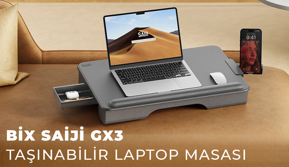 Bix Saiji GX3 Taşınabilir Laptop Masası ile Her Yerde Konforlu Çalışma Deneyimi