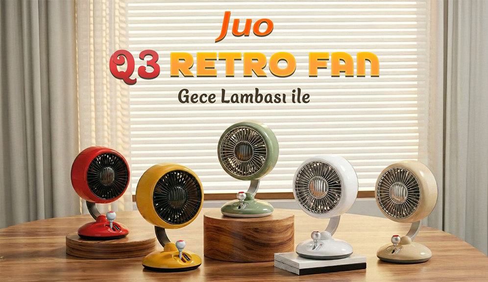 Juo Q3 Şarjlı Masaüstü Vantilatör İncelemesi: Küçük Boy, Güçlü Performans