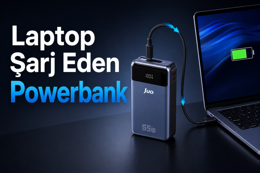 Laptop Şarj Eden Powerbank: Juo 20000 mAh 65W İnceleme