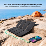 Bix 25W Taşınabilir Güneş Paneli